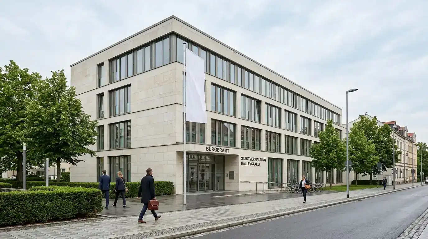 Bürogebäude der Gemeinsamen Glücksspielbehörde der Länder in Halle an der Saale